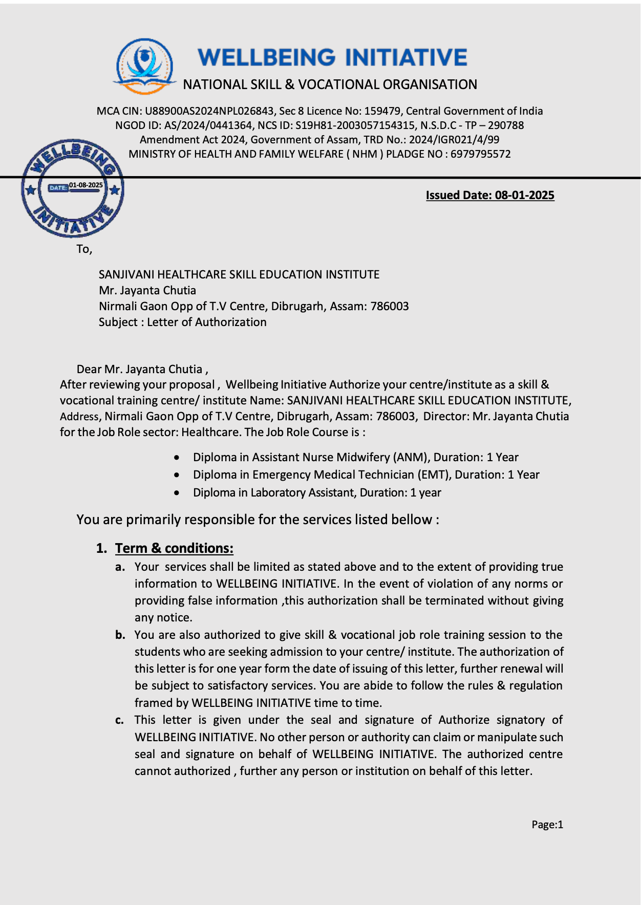 Authorization Letter
